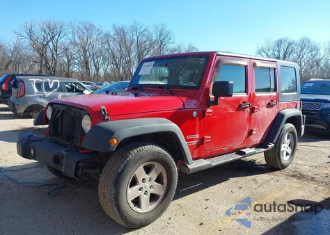 2010 Jeep Wrangler Unlimited Sport из США, поврежденный, VIN 1J4BA3H12AL193041